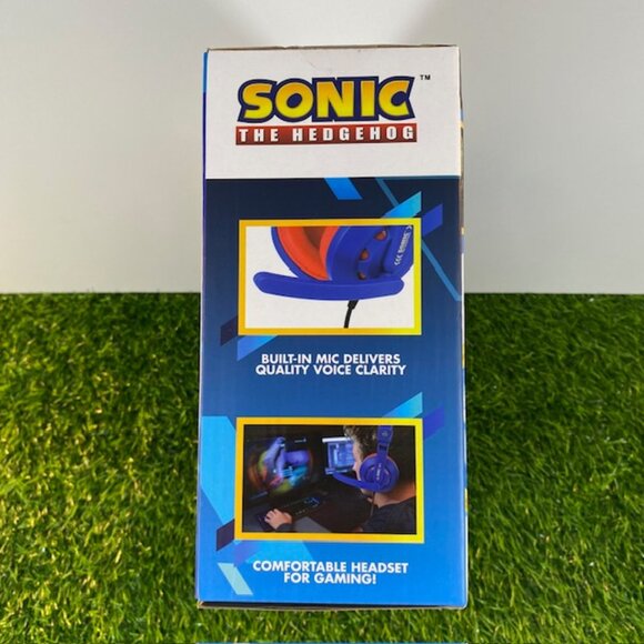 Sonic The Hedgehog Gaming Headset with Communication Mic Blue Red - Picture 5 of 10